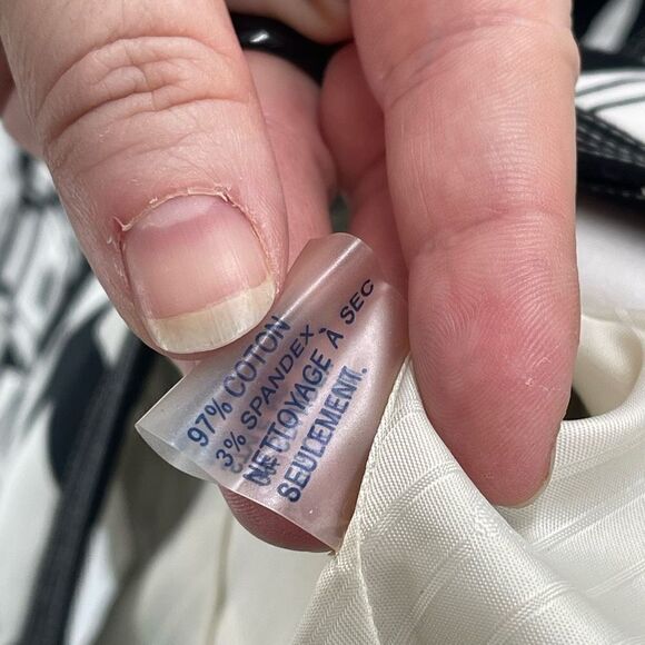 NYGARD Collection Women's Cotton Fully Lined Jacket Blazer Black and White Small - Picture 7 of 12